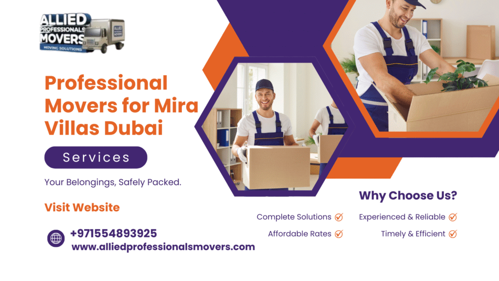 Professional Relocation Services in The Meadows Dubai