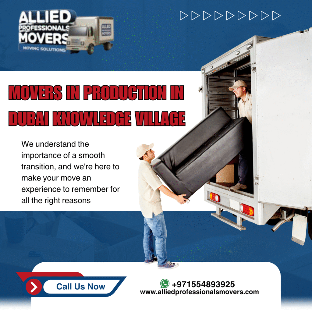 Movers in production in Dubai Knowledge Village