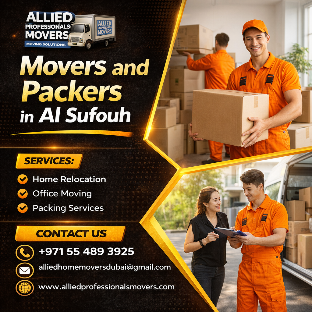 Movers and packers in Al Sufouh
