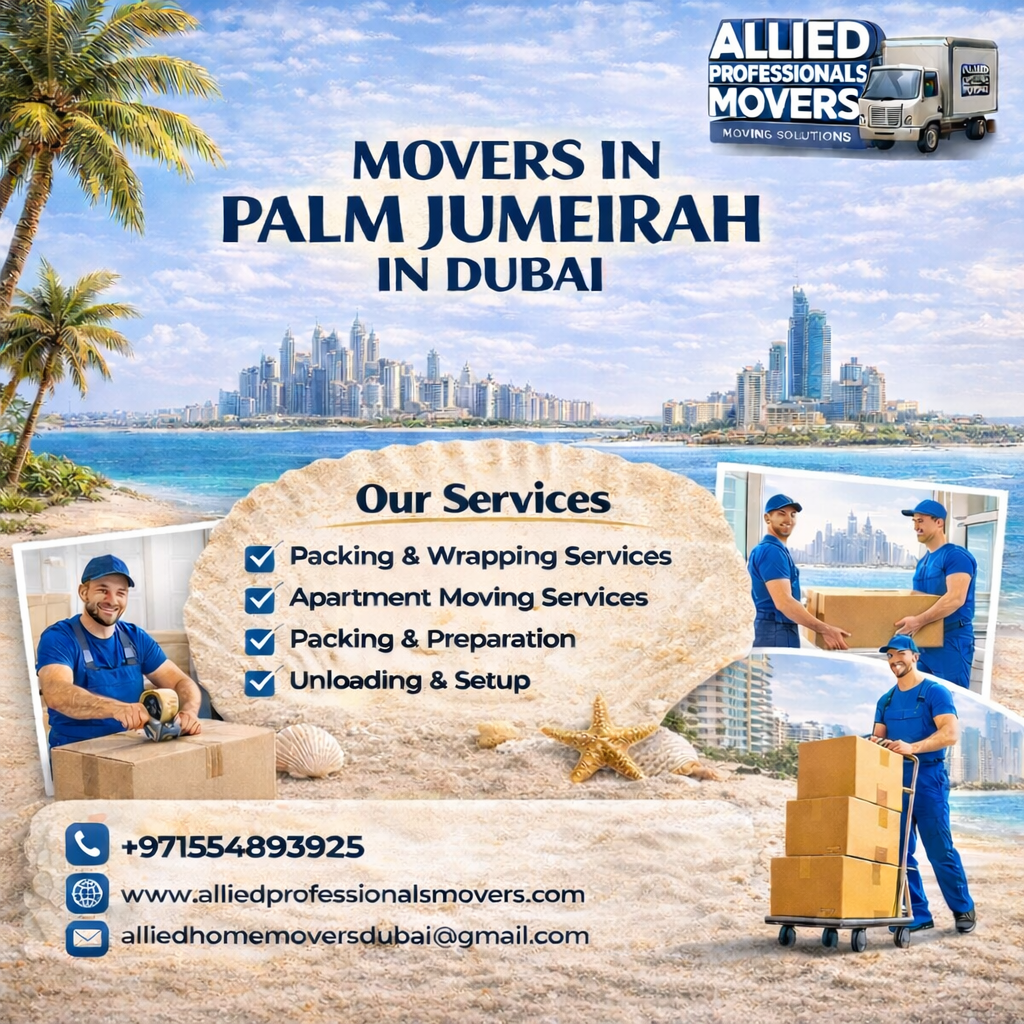 Movers in palm jumeirah in dubai
