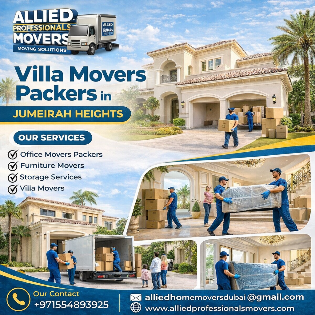 Villa Movers packers in Jumeirah Heights