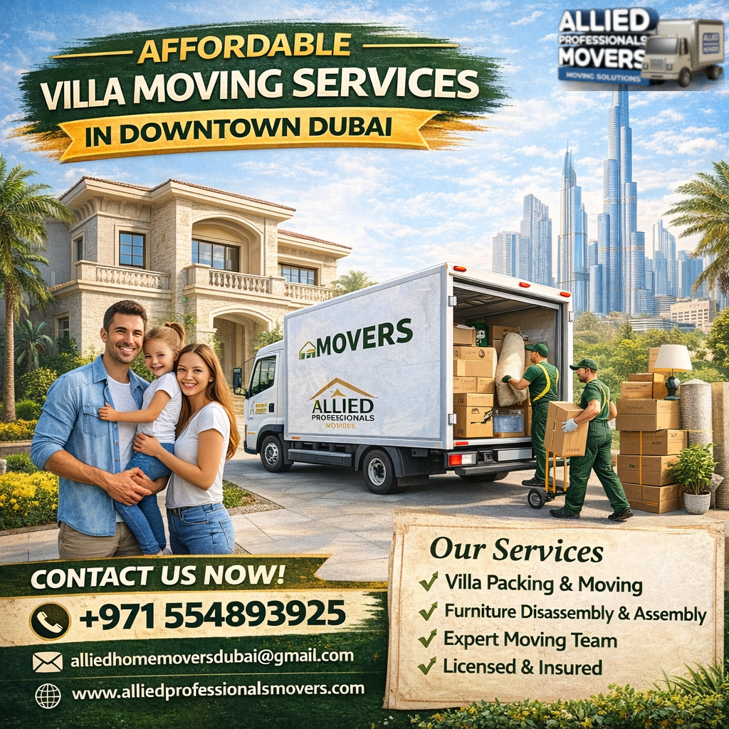 Affordable Villa Moving Services in Downtown Dubai