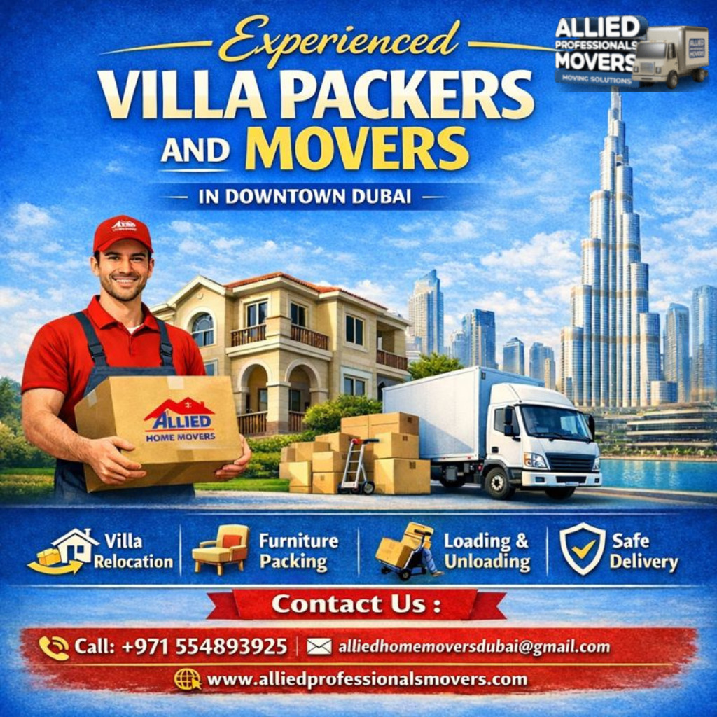 Experienced Villa Packers and Movers in Downtown Dubai
