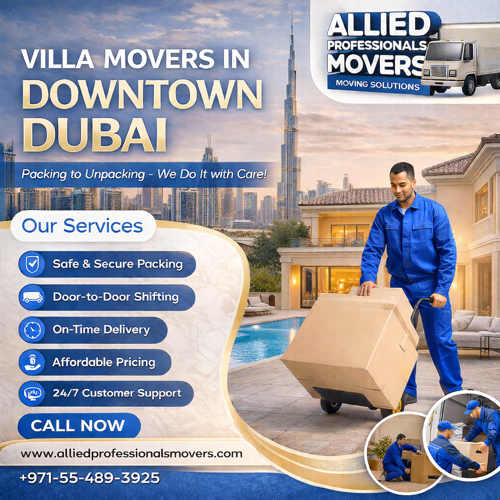 Villa Movers in Downtown Dubai